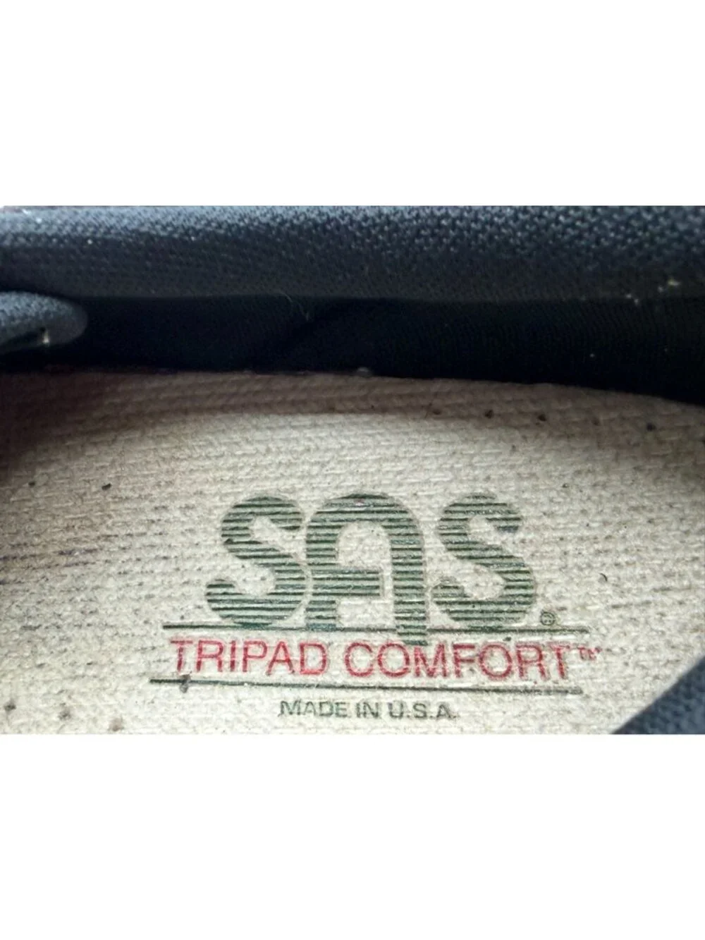 SAS Free Time Walking Shoes Women Size 9.5 Black Leather Tripad Comfort Sneaker